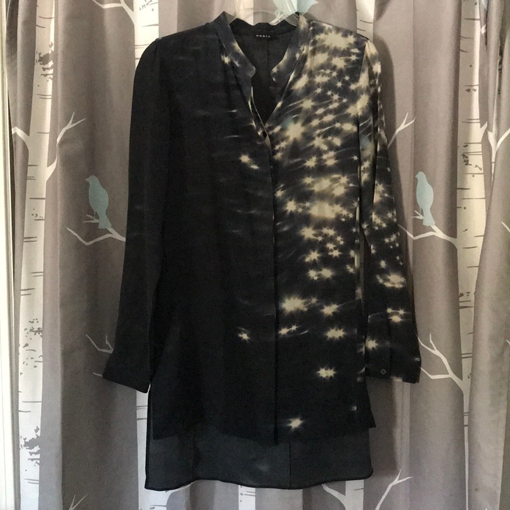 Akris button-front tunic
